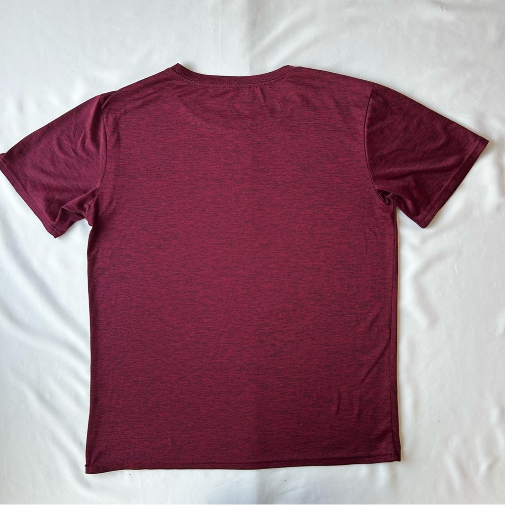 Real Essentials Burgundy Short Sleeve Tee
